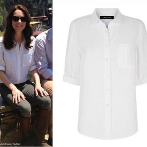 Jaeger button down linen shirt ASO Kate Middleton